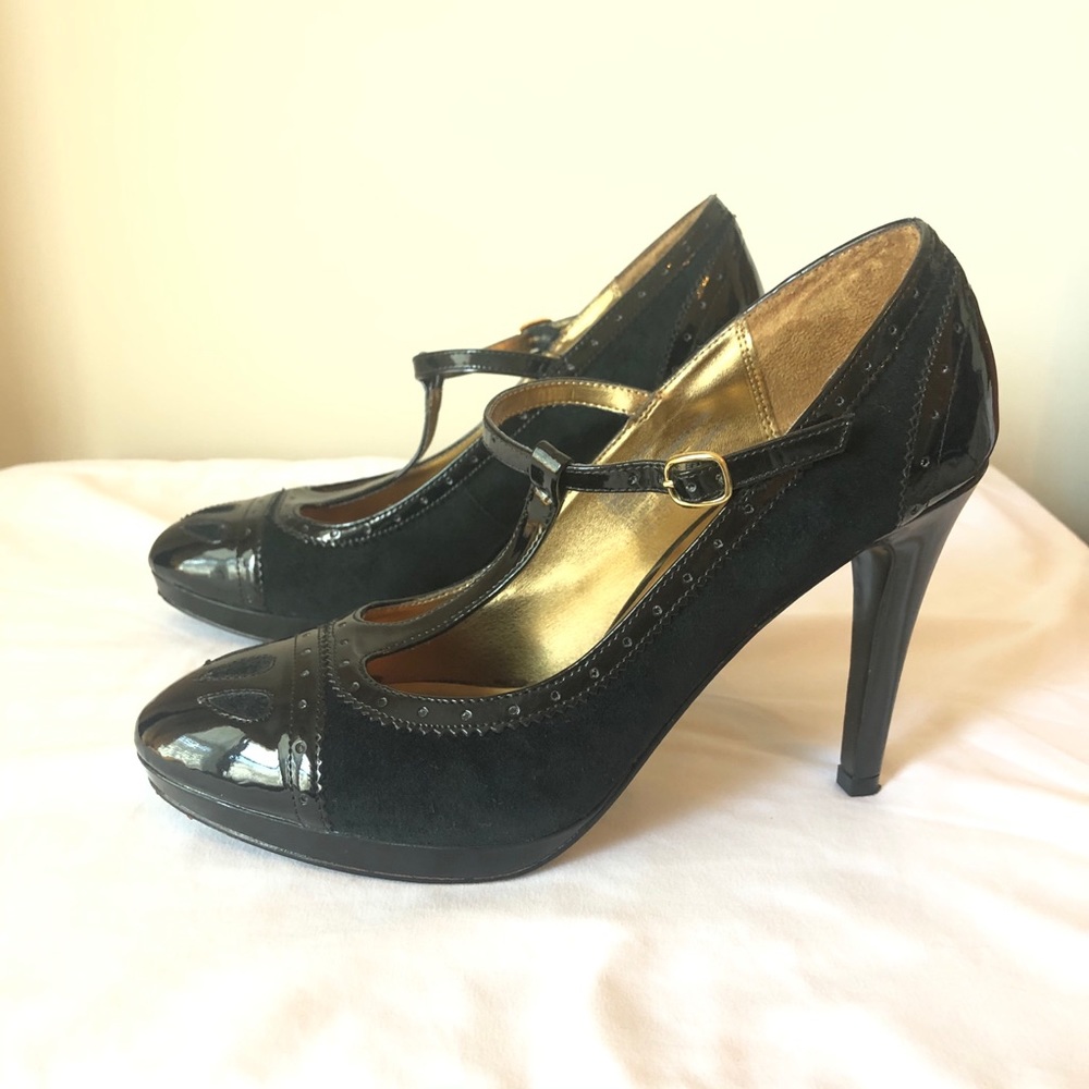 T-strap heels